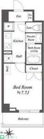 アルファプライム東陽町の物件間取画像